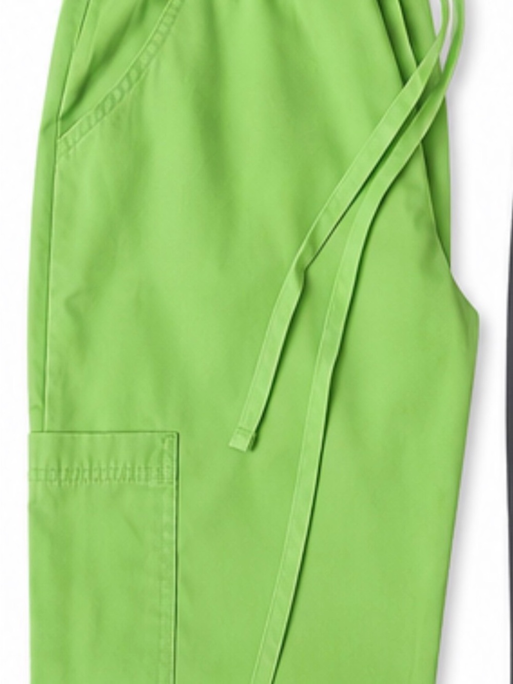 Orage Lime Green Drawstring Scrub Pants
